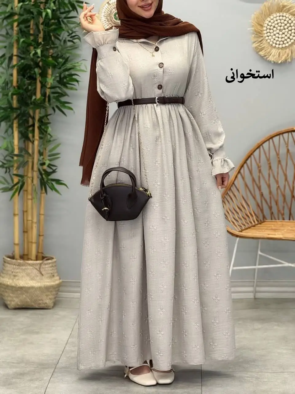 3416-پیراهن مزونی ویشکا